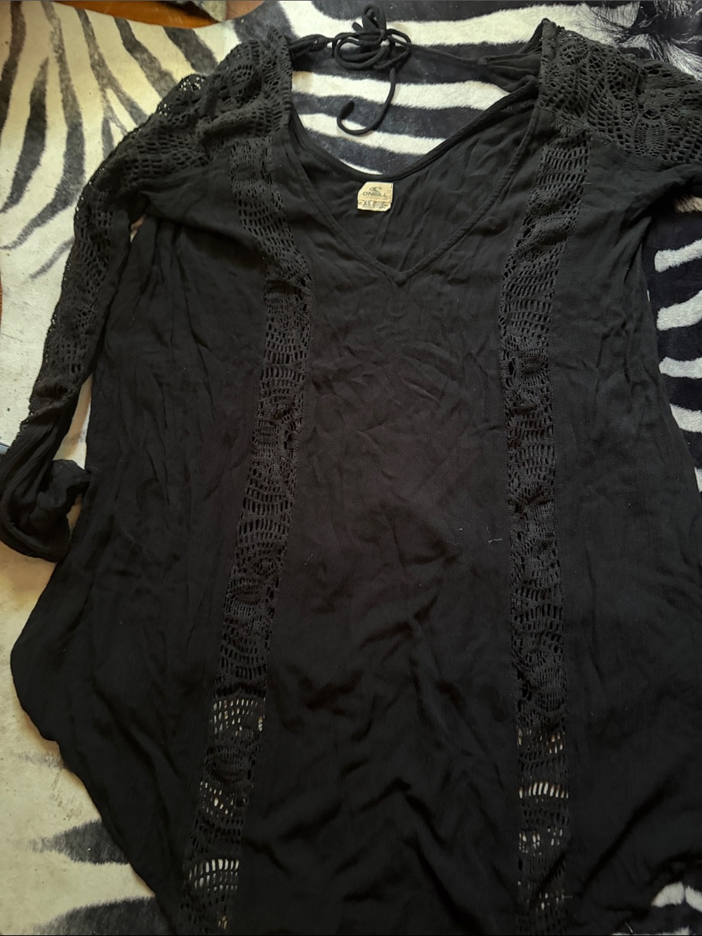 Oneil black sheer coverup